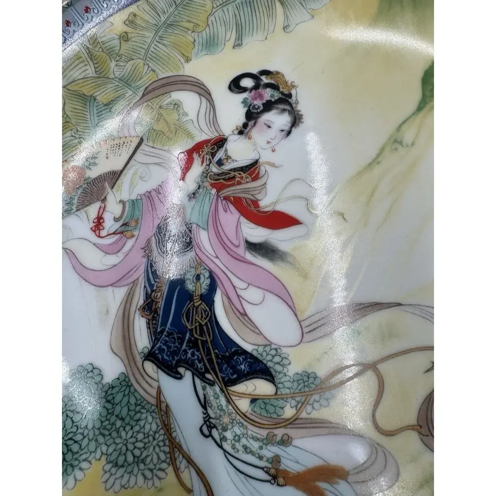 Zhao Huimin - Chinese Art Master Color Decorative Plate The Gift Of Purity